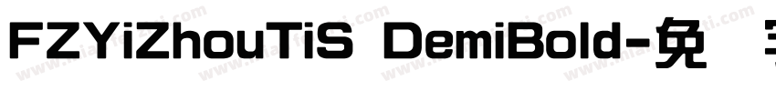FZYiZhouTiS DemiBold字体转换